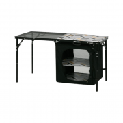 KZM Union Iron Mesh 2 Folding Cabinet Table